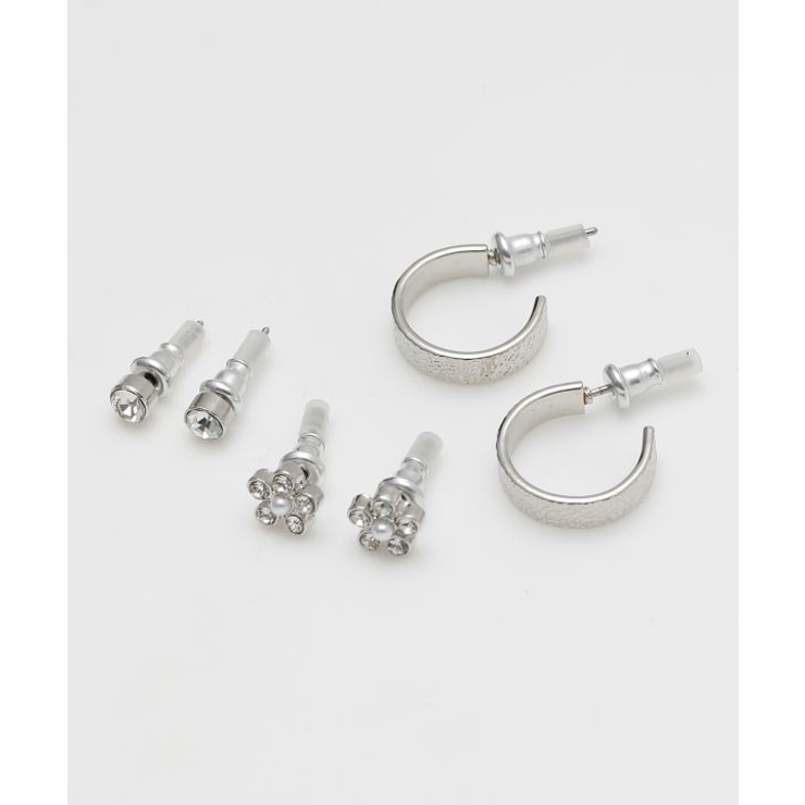 シルバー | 【カヒコ】ルアナセットピアス | アミナコレクション 