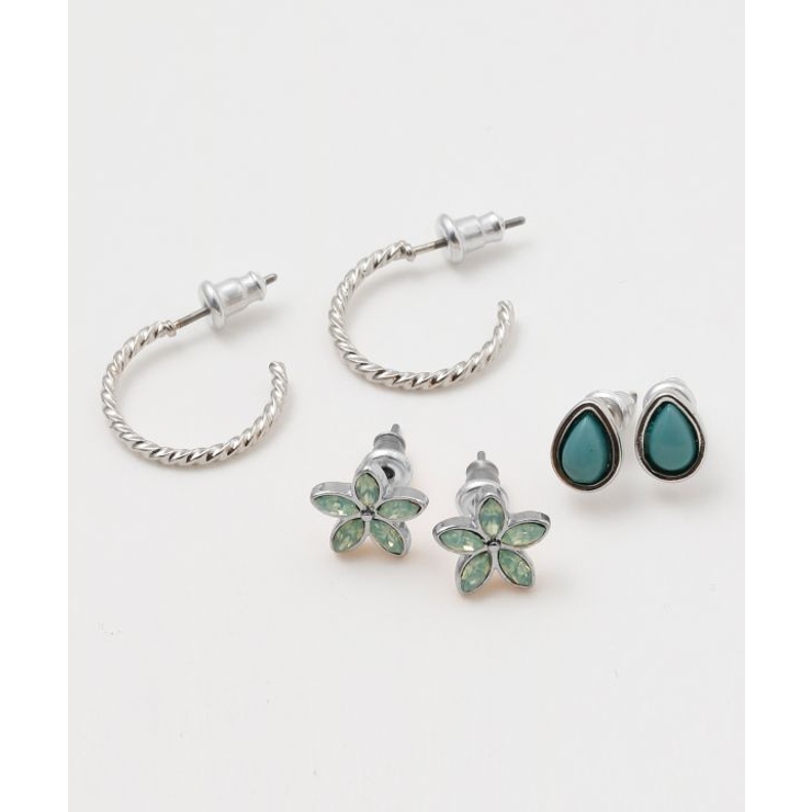 シルバー | 【カヒコ】ラニカイセットピアス | アミナコレクション 