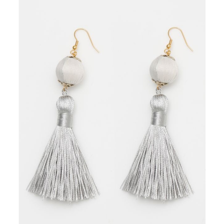 シルバー | 【カヤ】彩り手鞠ピアス | アミナコレクション 