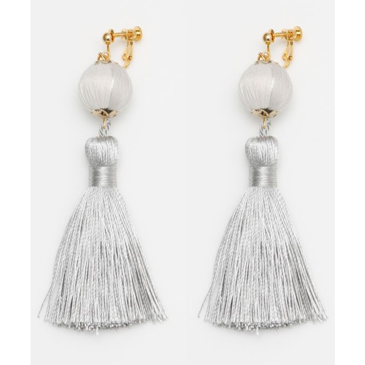 シルバー | 【カヤ】彩り手鞠イヤリング | アミナコレクション 