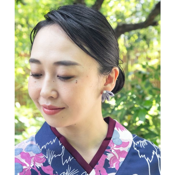 【カヤ】花平つまみイヤリング | アミナコレクション  | 詳細画像5 