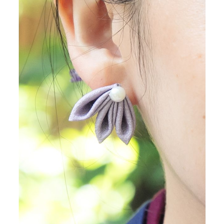 【カヤ】花平つまみイヤリング | アミナコレクション  | 詳細画像6 