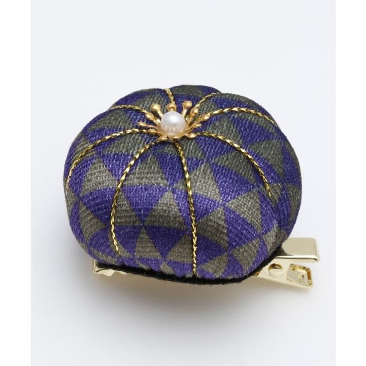 パープル | 【カヤ】鱗ふくれヘアクリップ | アミナコレクション 