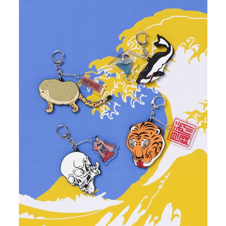 【カヤ】浮世絵ラバーキーホルダー | アミナコレクション  | 詳細画像1 