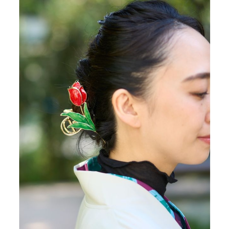 【カヤ】チューリップ咲きヘアクリップ | アミナコレクション  | 詳細画像3 