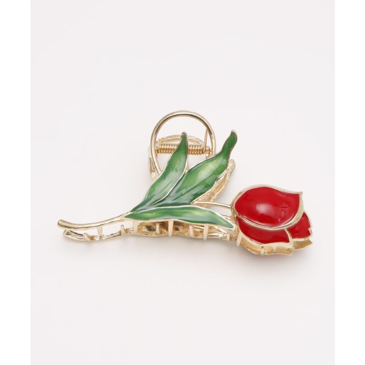 レッド | 【カヤ】チューリップ咲きヘアクリップ | アミナコレクション 