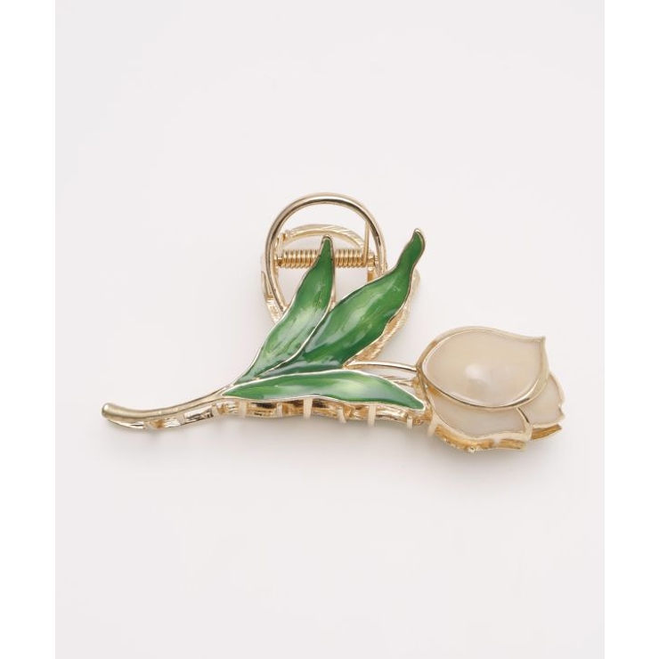 アイボリー | 【カヤ】チューリップ咲きヘアクリップ | アミナコレクション 