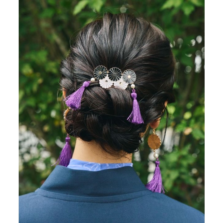 【カヤ】菊花バレッタ | アミナコレクション  | 詳細画像1 