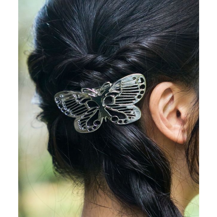 【カヤ】蝶透かしヘアクリップ | アミナコレクション  | 詳細画像1 