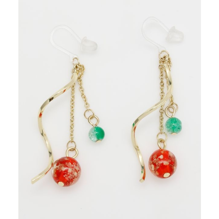 レッド | 【カヤ】ほたる光ピアス | アミナコレクション 