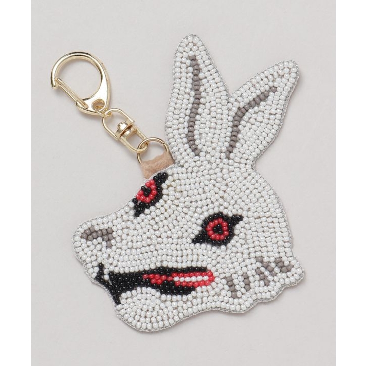 ホワイト | 【カヤ】晴れ動物キーホルダー | アミナコレクション 