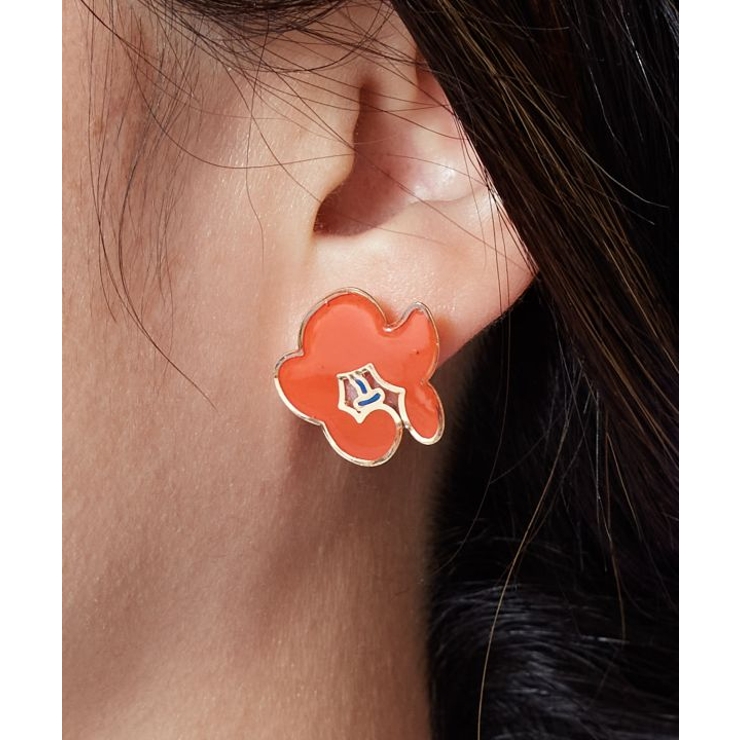 【カヤ】花紋ピアス | アミナコレクション  | 詳細画像2 