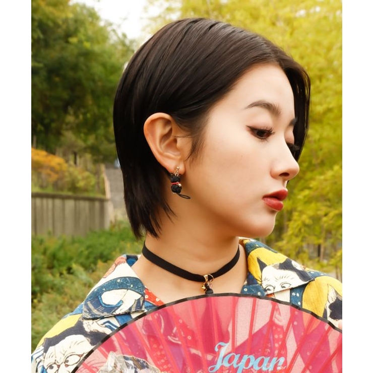 【カヤ】水引猫イヤリング | アミナコレクション  | 詳細画像2 