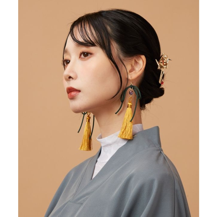 【カヤ】しだれ結びピアス | アミナコレクション  | 詳細画像1 