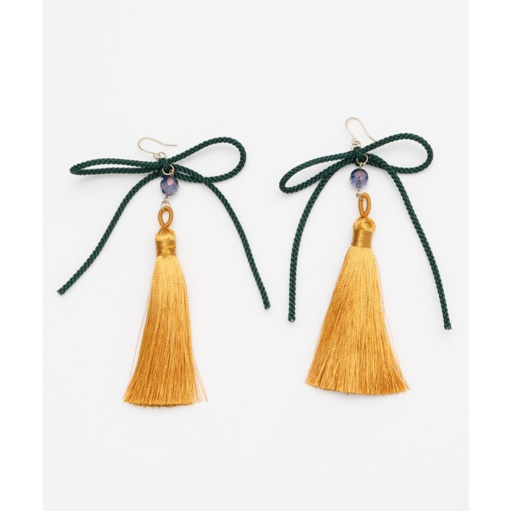 【カヤ】しだれ結びピアス | アミナコレクション  | 詳細画像2 