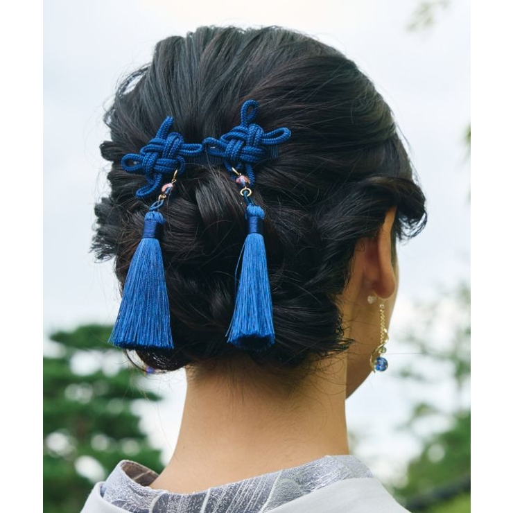 【カヤ】結び揺れバレッタ | アミナコレクション  | 詳細画像1 