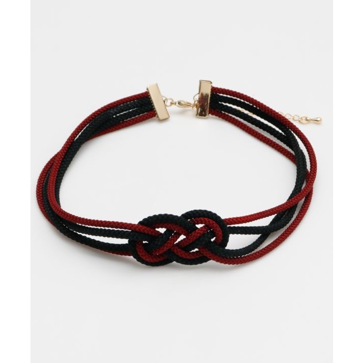 レッド | 【カヤ】組み紐淡路結びチョーカー | アミナコレクション 