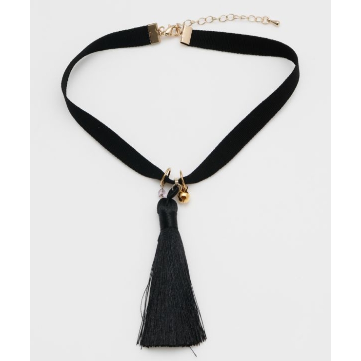 ブラック | 【カヤ】鈴房飾りチョーカー | アミナコレクション 