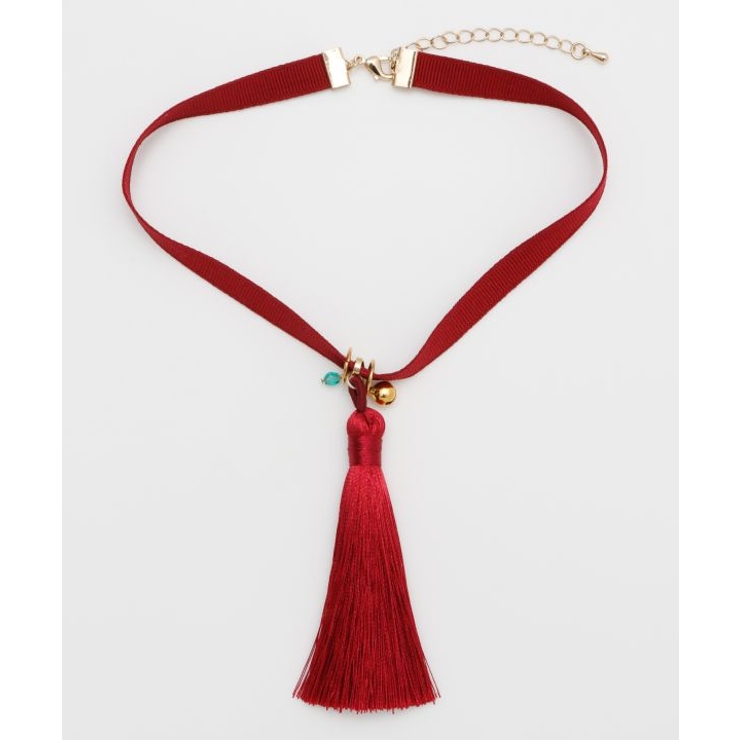 レッド | 【カヤ】鈴房飾りチョーカー | アミナコレクション 