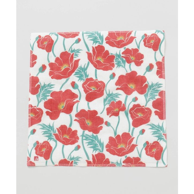 レッド | 【カヤ】和モダン花ふきん | アミナコレクション 