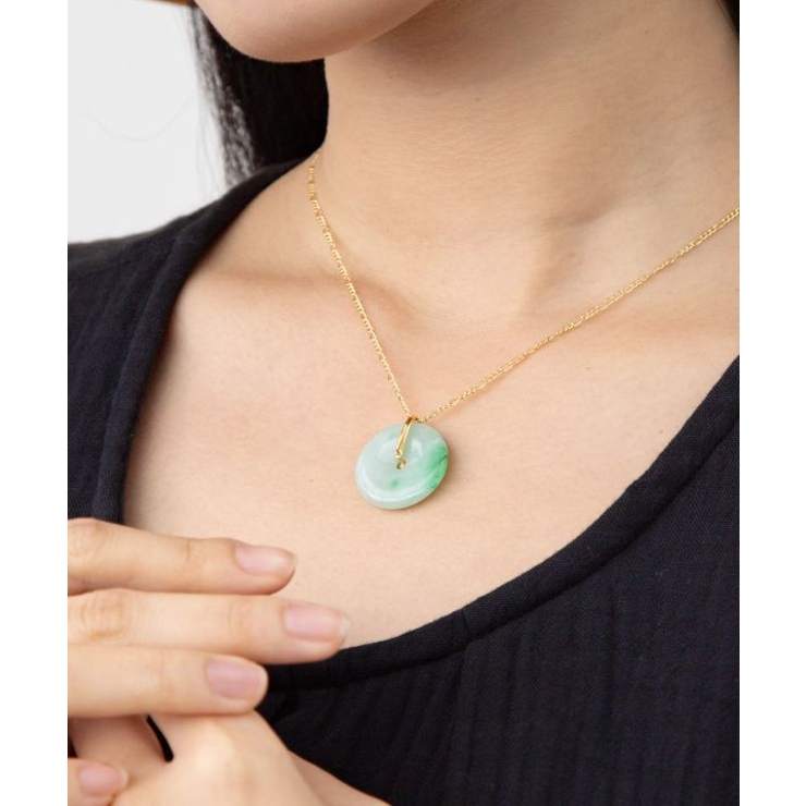 ホワイト系その他 | 【チャイハネ】翡翠リングネックレス | アミナコレクション 