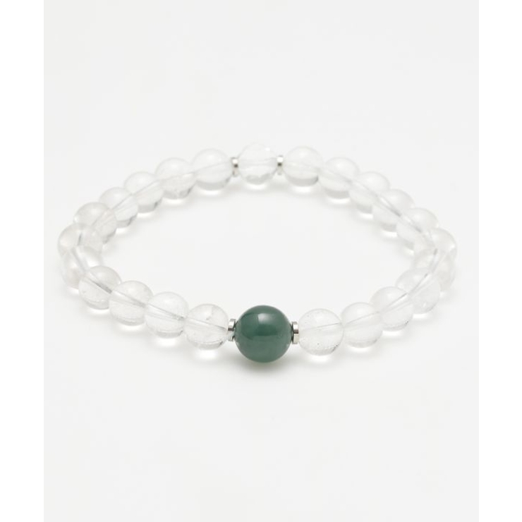 グリーン | 【チャイハネ】翡翠玉メンズブレスレット | アミナコレクション 