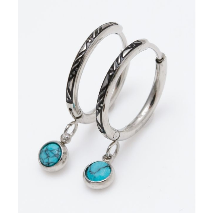 ターコイズブルー | 【チャイハネ】メンズユニテールピアス | アミナコレクション