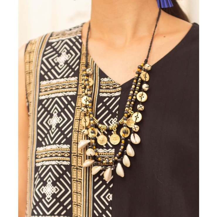 【チャイハネ】ボタシェルネックレス | アミナコレクション  | 詳細画像2 