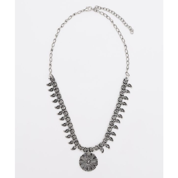 シルバー | 【チャイハネ】ペイズリアネックレス | アミナコレクション 