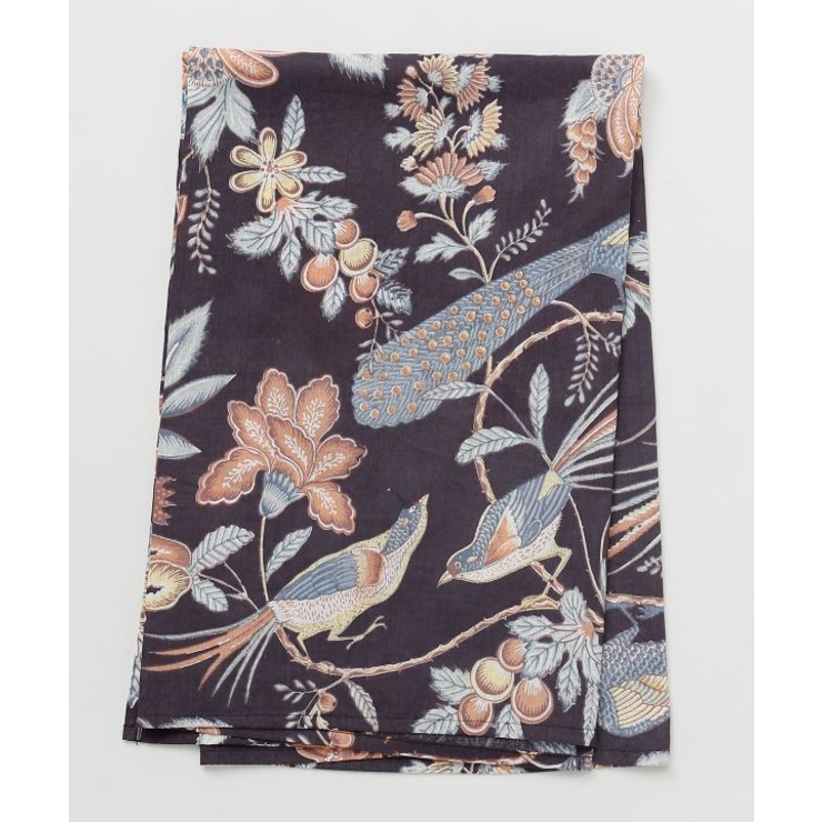 ブラック | 【チャイハネ】バドフラテーブルクロス | アミナコレクション 