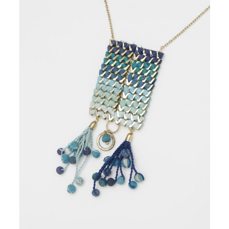 ブルー | 【チャイハネ】ティラグラデネックレス | アミナコレクション