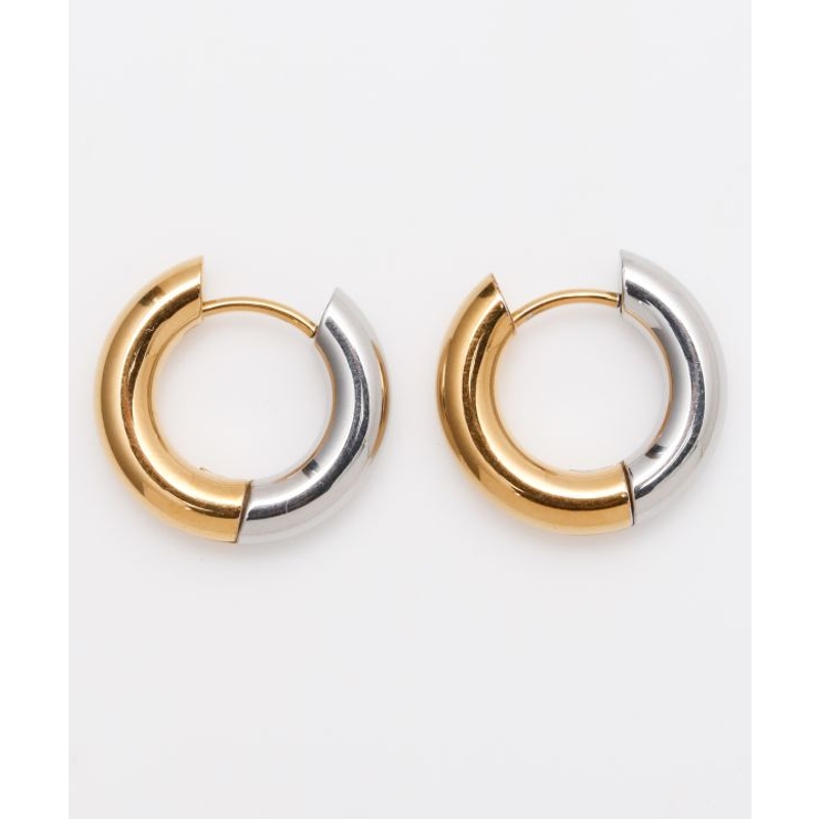 マルチ | 【チャイハネ】ツートンワイドフープピアス | アミナコレクション 