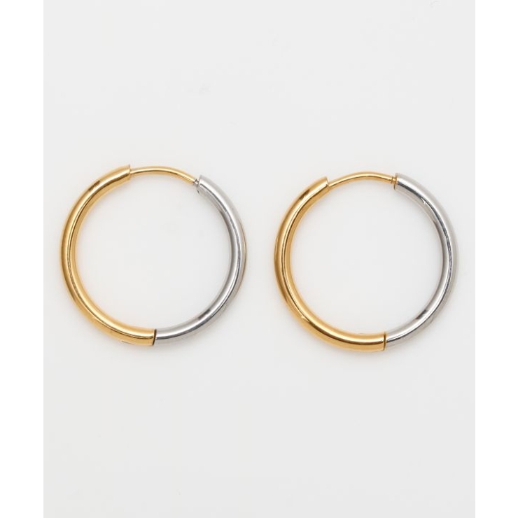 マルチ | 【チャイハネ】ツートンスリムフープピアス | アミナコレクション 