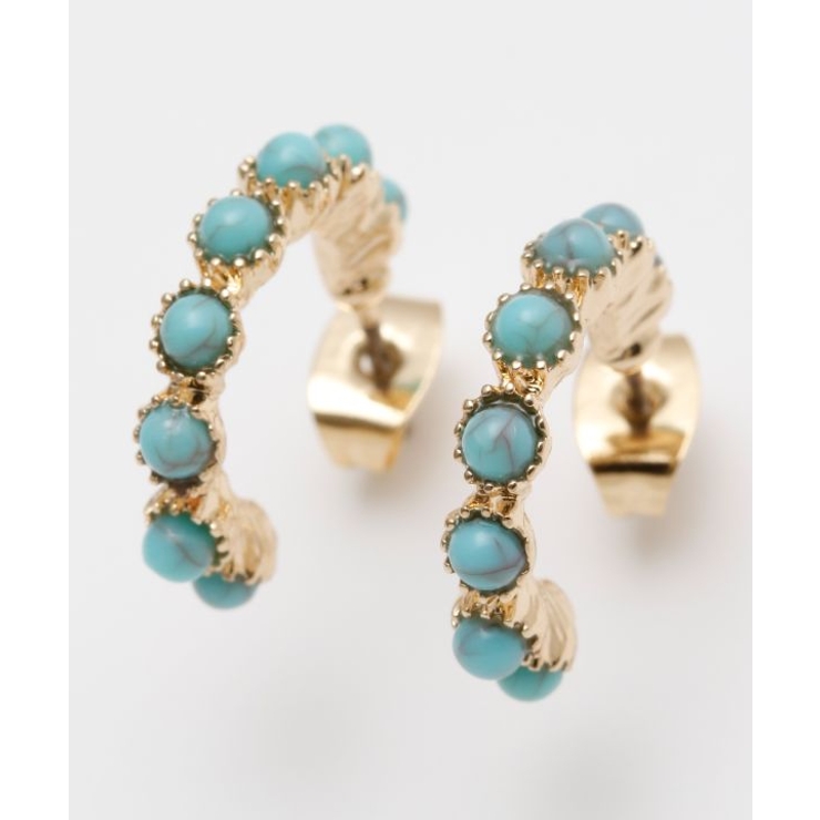 ターコイズブルー | 【チャイハネ】ツブストピアス | アミナコレクション 