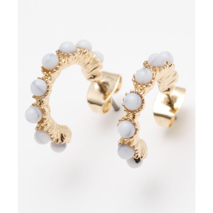 ホワイト | 【チャイハネ】ツブストピアス | アミナコレクション 