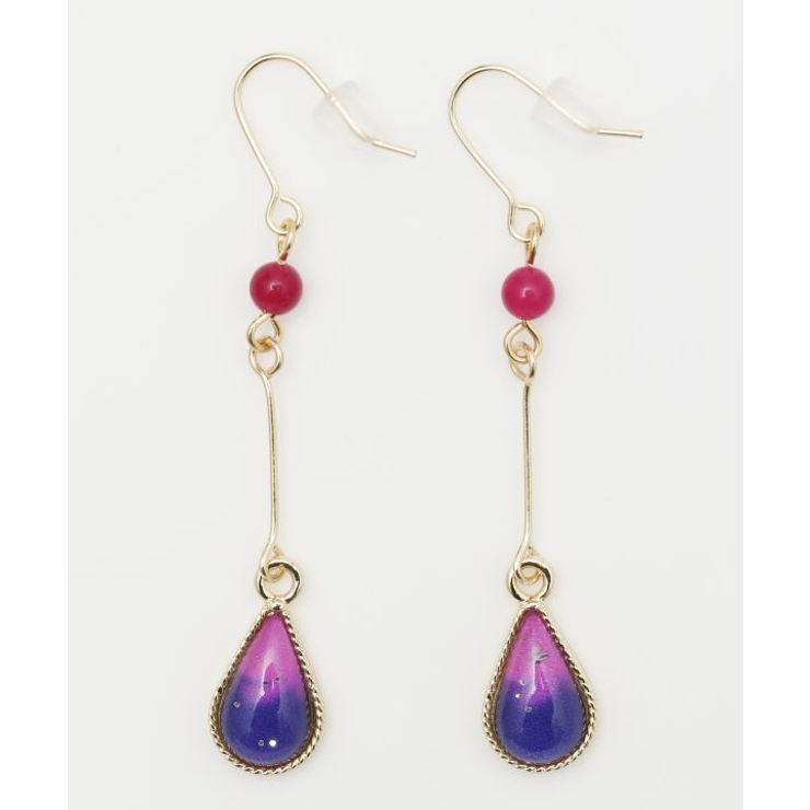 パープル | 【チャイハネ】ビビティアピアス | アミナコレクション 