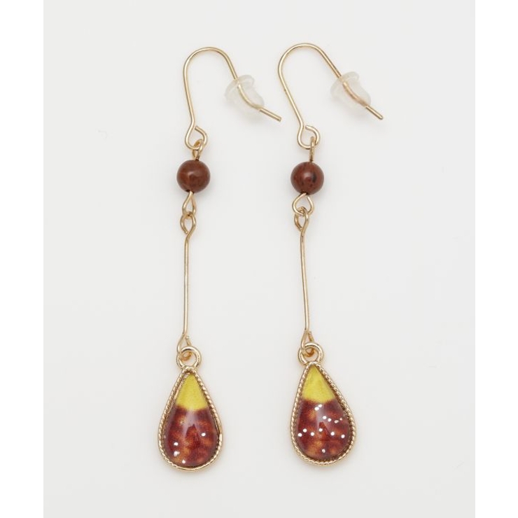 ブラウン | 【チャイハネ】ビビティアピアス | アミナコレクション 