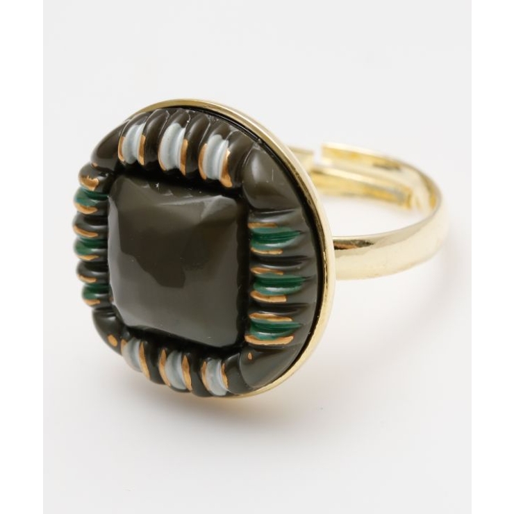 グレー | 【欧州航路】【Fromチェコ】チェコボタンモアリング | アミナコレクション 