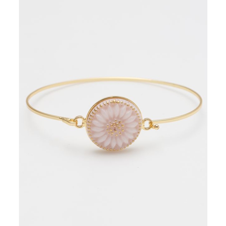 ピンク | 【欧州航路】【Fromチェコ】チェコボタンリアバングル ゴールド | アミナコレクション 