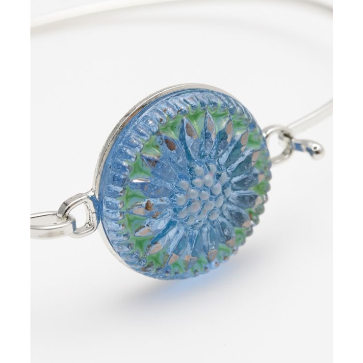 【欧州航路】【Fromチェコ】チェコボタンリアバングル シルバー | アミナコレクション  | 詳細画像2 