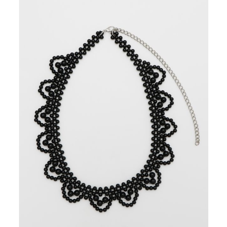 ブラック | 【欧州航路】レースアーチネックレス | アミナコレクション 