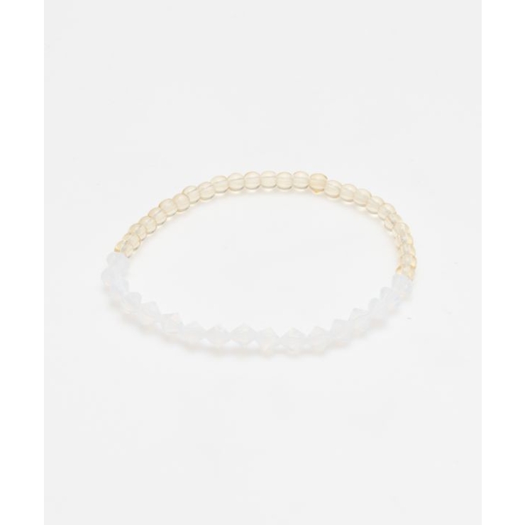 ホワイト | 【欧州航路】【Fromチェコ】ツートンブレスレット | アミナコレクション 