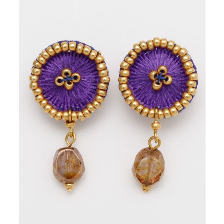 パープル | 【欧州航路】【Fromチェコ】ステビピアス | アミナコレクション 