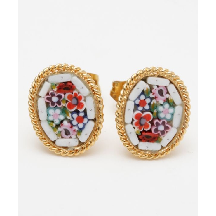 【欧州航路】【ベネチアンガラス】モザイクスタッズミニピアス | アミナコレクション  | 詳細画像16 