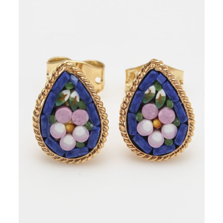 【欧州航路】【ベネチアンガラス】モザイクスタッズミニピアス | アミナコレクション  | 詳細画像20 