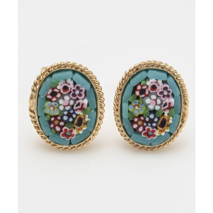 【欧州航路】【ベネチアンガラス】モザイクスタッズミニピアス | アミナコレクション  | 詳細画像25 