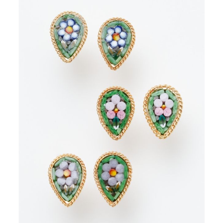 【欧州航路】【ベネチアンガラス】モザイクスタッズミニピアス | アミナコレクション  | 詳細画像5 