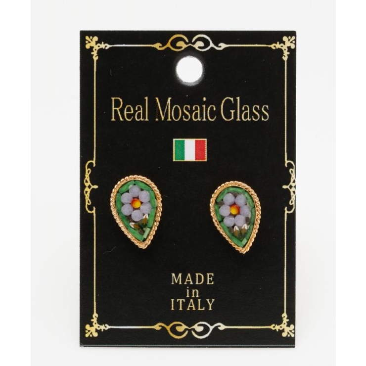 【欧州航路】【ベネチアンガラス】モザイクスタッズミニピアス | アミナコレクション  | 詳細画像7 