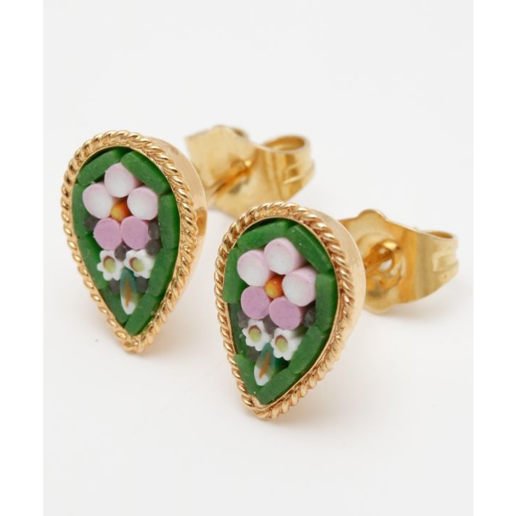 その他 | 【欧州航路】【ベネチアンガラス】モザイクスタッズミニピアス | アミナコレクション 