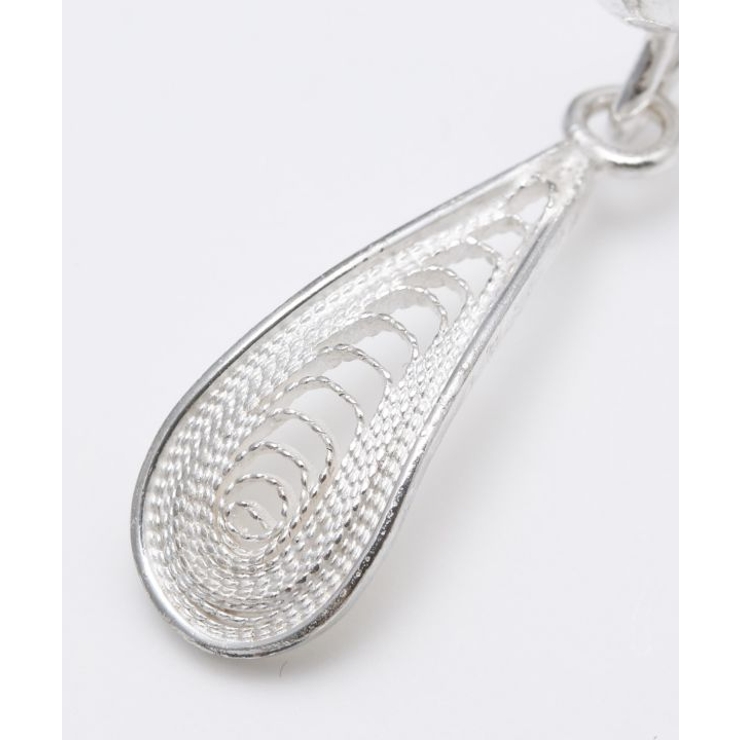 【欧州航路】銀細工マルタフィグリー ミニドロップピアス | アミナコレクション  | 詳細画像2 